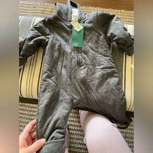 3-6 Mos Cotton Fur-Lined Baby Suit